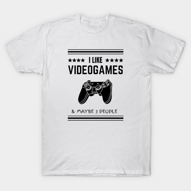 I like gaming and maybe 3 people T-Shirt by medd.art